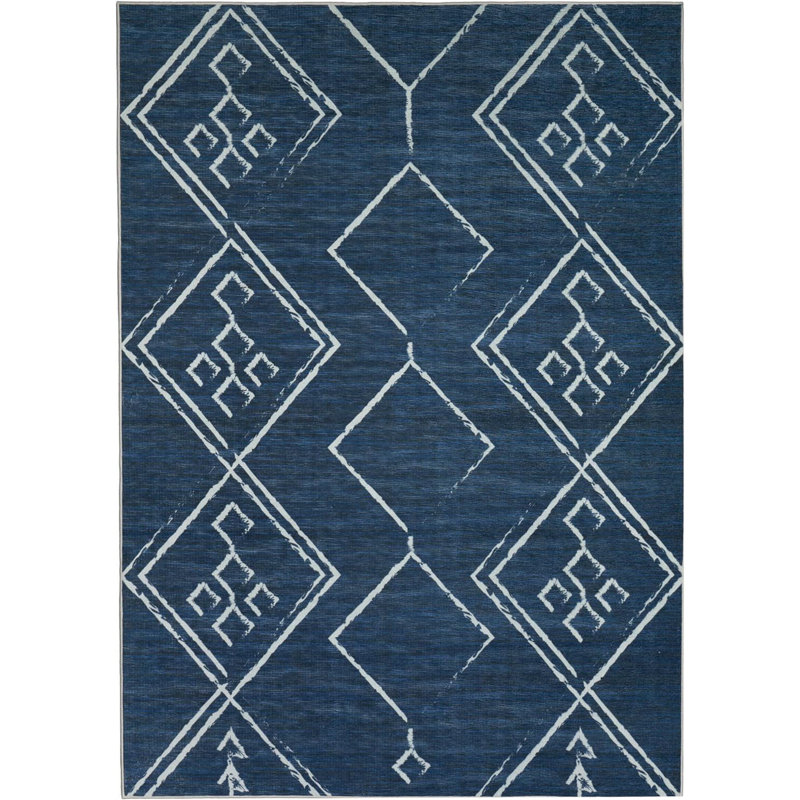 Kendral Washable Geometric Indoor Rug, Rectangle 8' x 10'