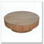 Table basse ronde en bois massif avec rangement 31,5 po-1598463433