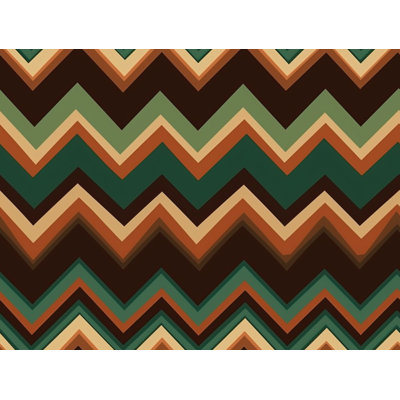 Polyester Chevron / Zig Zag Duvet Cover