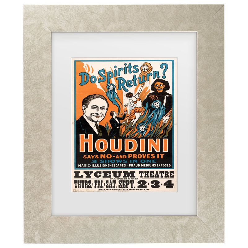 Art To Do Do Spirits Return Houdini, reproduction d'art sur toile par Print Collection, Champagné