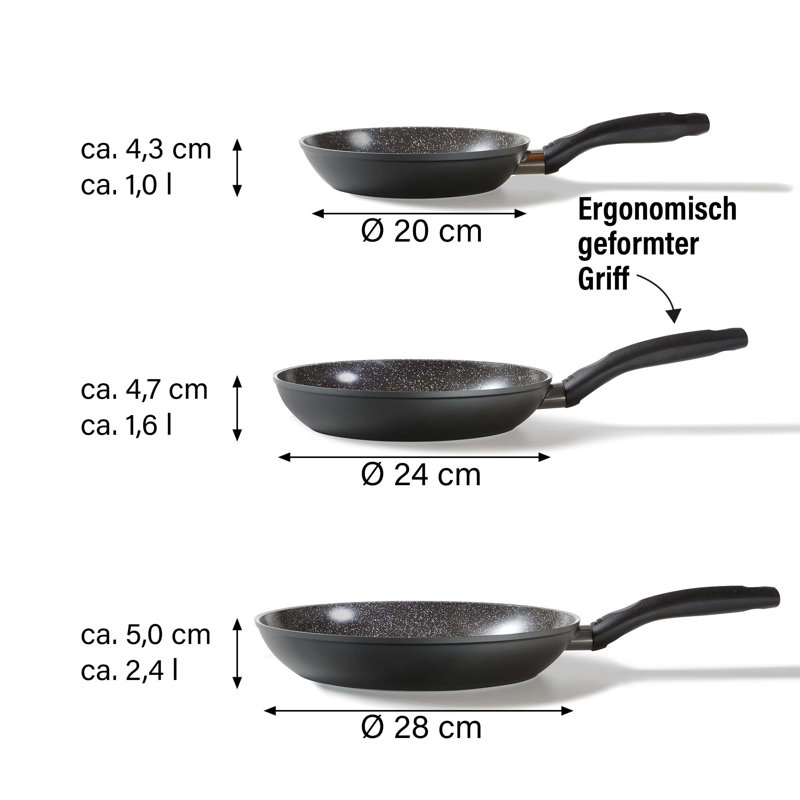 Aluminum Non-Stick Frying Pan Set