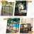 Outdoor  Black Rectangular Metal Bar Table