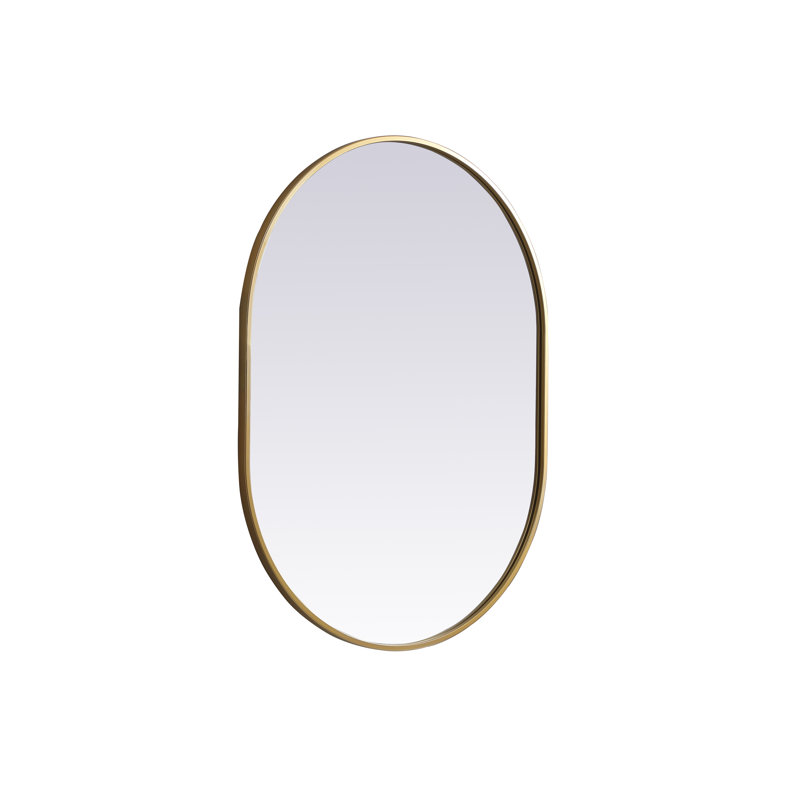 Miroir mural Sabine, Laiton, 36 po x 27 po