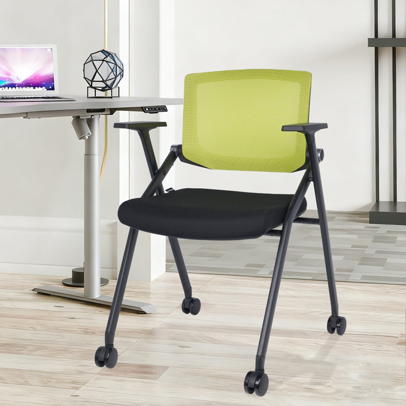 Foldable Conference Office Chair, Yellow