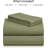 Luxclub 4 PC Olive Full Silky Soft Cooling Extra Deep Pocket Performance Sheet Set-123418265-123418288
