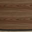 Table basse ovale en bois manufacturé brun