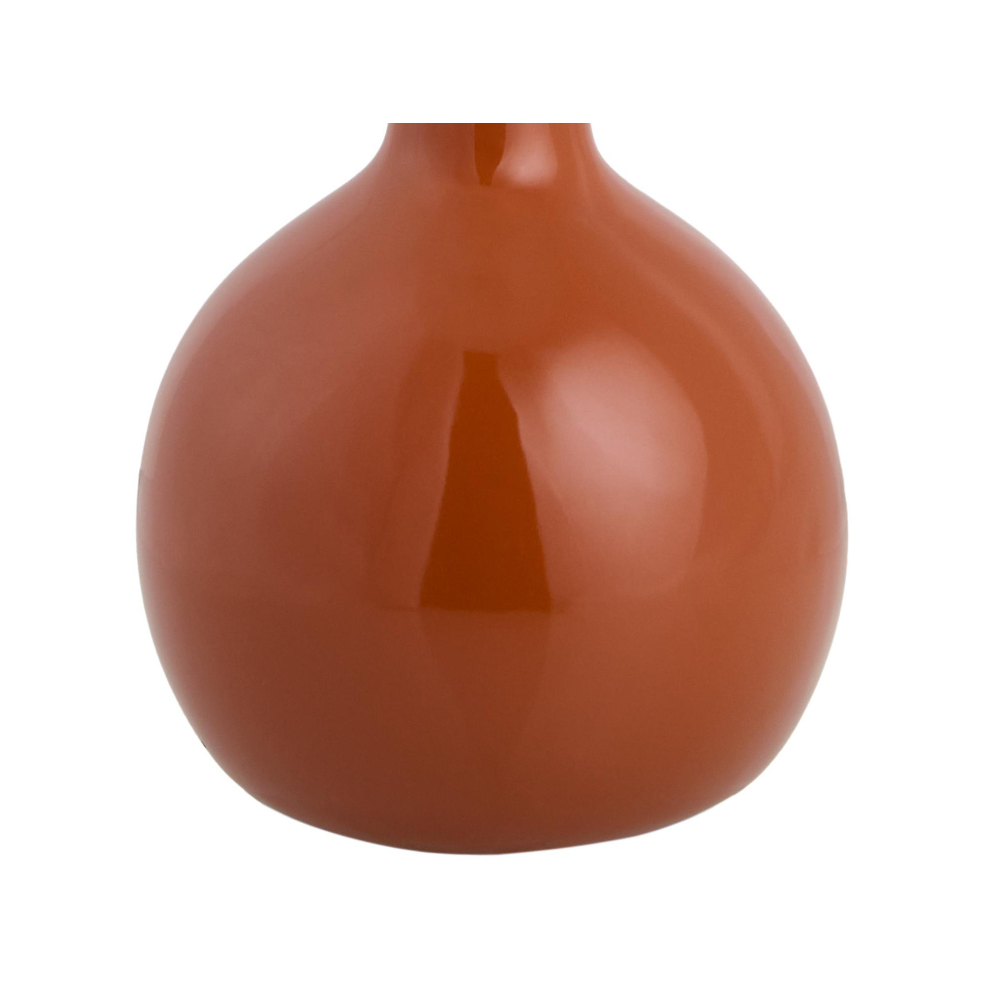 Maura Accent Table Lamp, Orange, Beige, 15"H x 9"W x 9"D