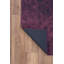 Tapis oriental décoratif noir mauve à motif rétro-1970695492