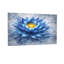 Plantes et fleurs de lotus bleu avec centre doré-1623843196