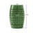 12" Green Outdoor Iron Side Table, All-Metal Construction End Table-1236651999
