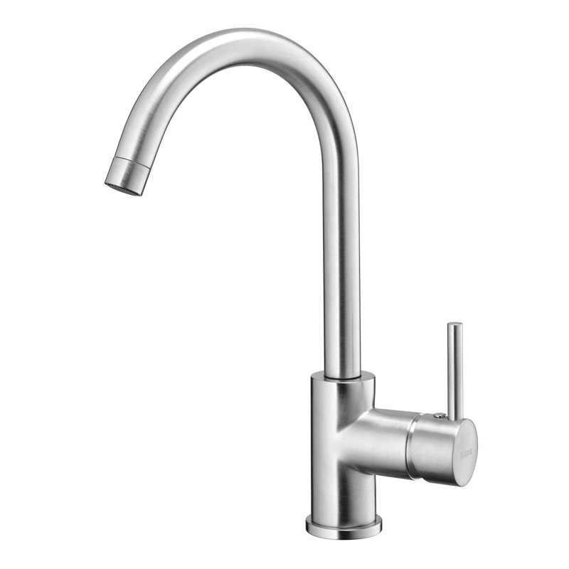 Envoy Single Lever Monobloc Tap, Brushed Steel