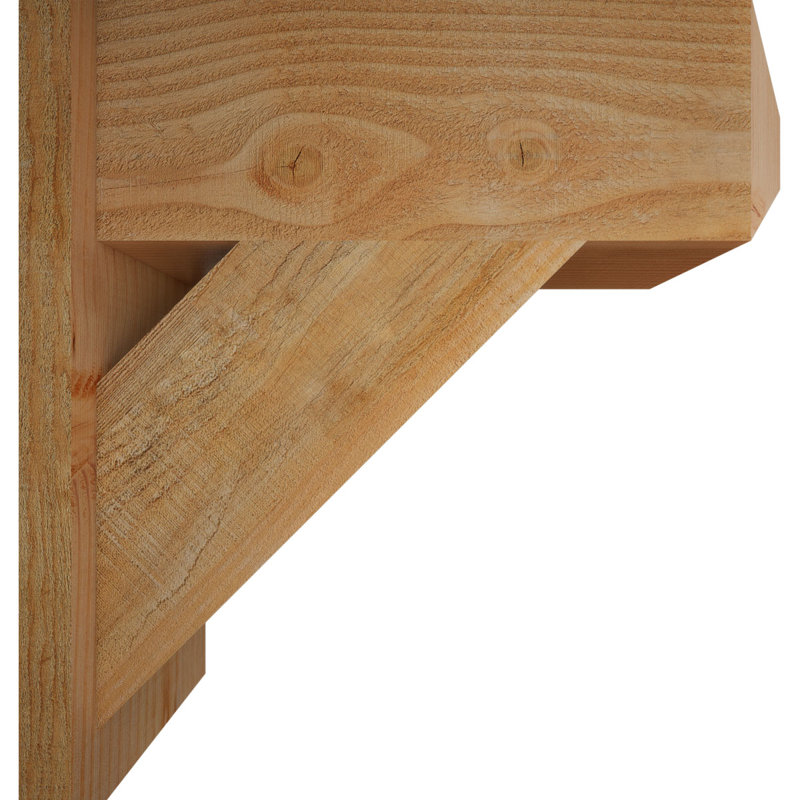 Artisan traditionnel en bois rustique, P 20 po x H 20 po, Sapin Douglas de 8 po (sciage brut)