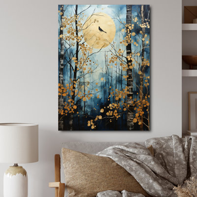 Zakhari Birch Woods Moonlit Symphony I sur impression sur toile