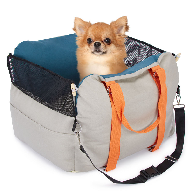 Siège d'auto pour chien imperméable avec poches de rangement