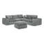 Canapé modulaire en L 107 po avec repose-pieds mobile 107 po Boucle-130576019