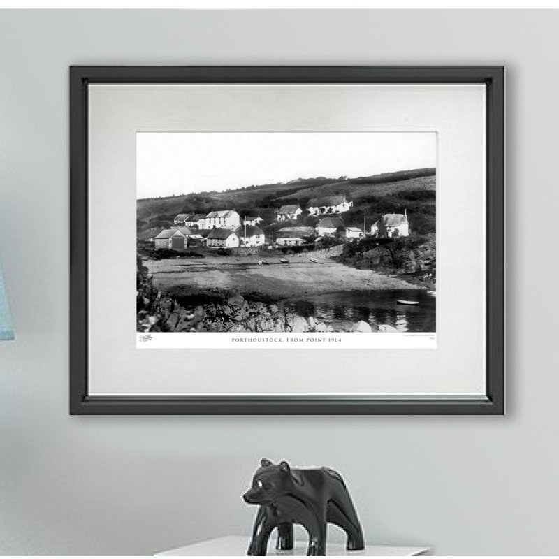 Porthoustock, From Point 1904 - Single Picture Frame Print, 28cm H x 36cm W x 2.3cm D