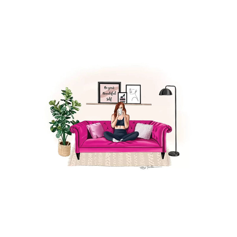 Me Time par Elza Fouche - Toile tendue avec châssis sur toile, H 26 po x l 40 po x 1,5 po