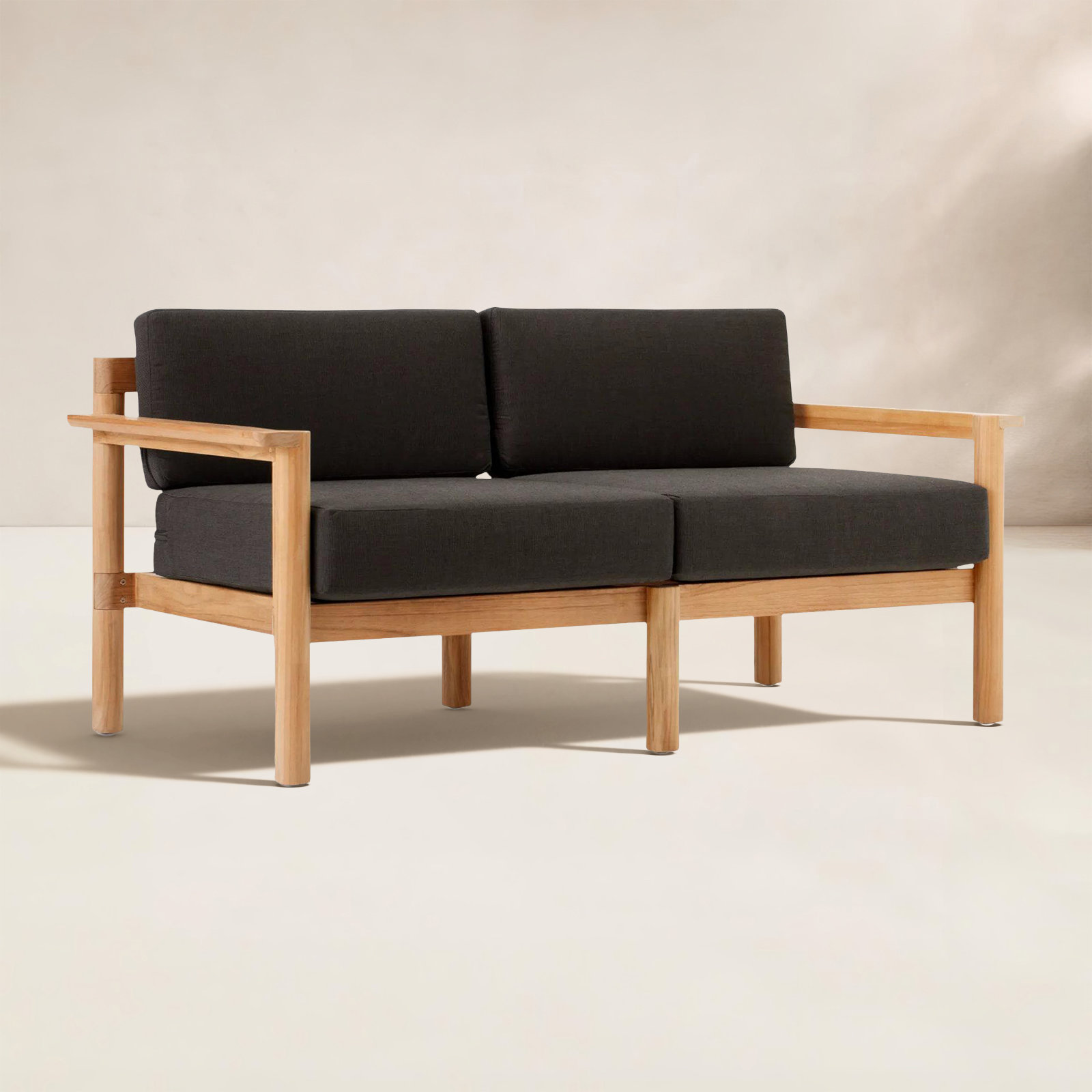 Haven 63" Sunbrella® Patio Loveseat, Sunbrella Coal