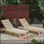 Chaise longue en bois, ensemble de 2-288784133