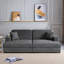 Canapé-lit 86,5 po surdimensionné avec causeuse 86,5 po avec deux ports USB, deux porte-gobelets et deux coussins décoratifs pour le salon et la chambre à coucher-1347483276