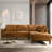 London Leather Sectional Sofa Right Facing-1101999931