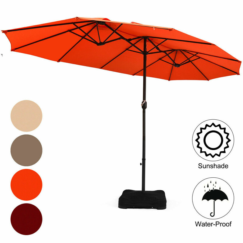 Thorne 460cm Market Parasol, Orange