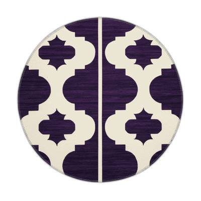 Tapis mauve intérieur et extérieur Trellis