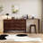 Simple Black Walnut Solid Wood Retractable Vanity. Vanity