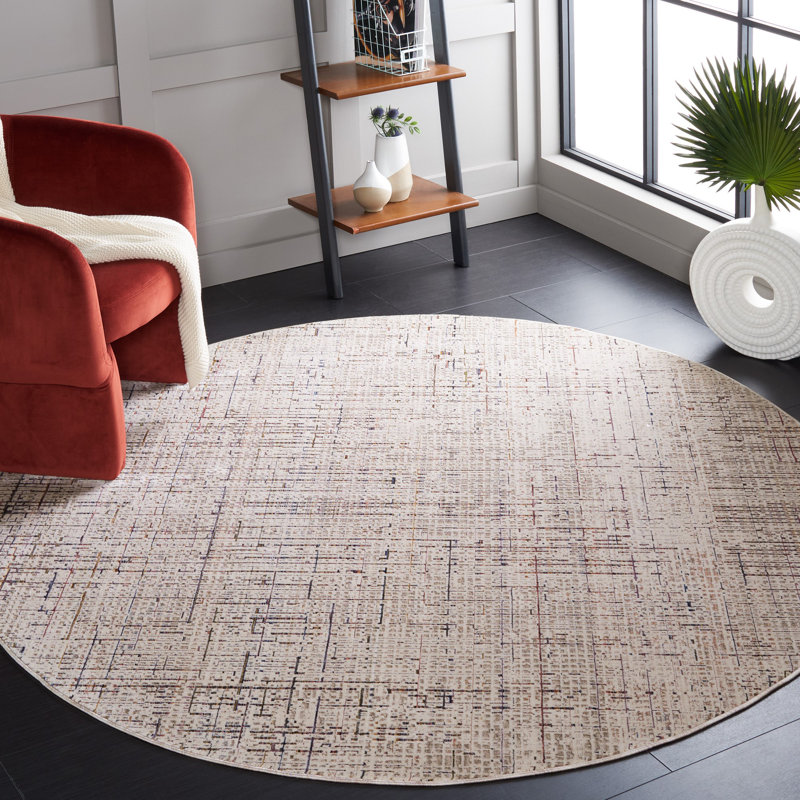 Harlow Performance Abstract Rug, Round 6'3"