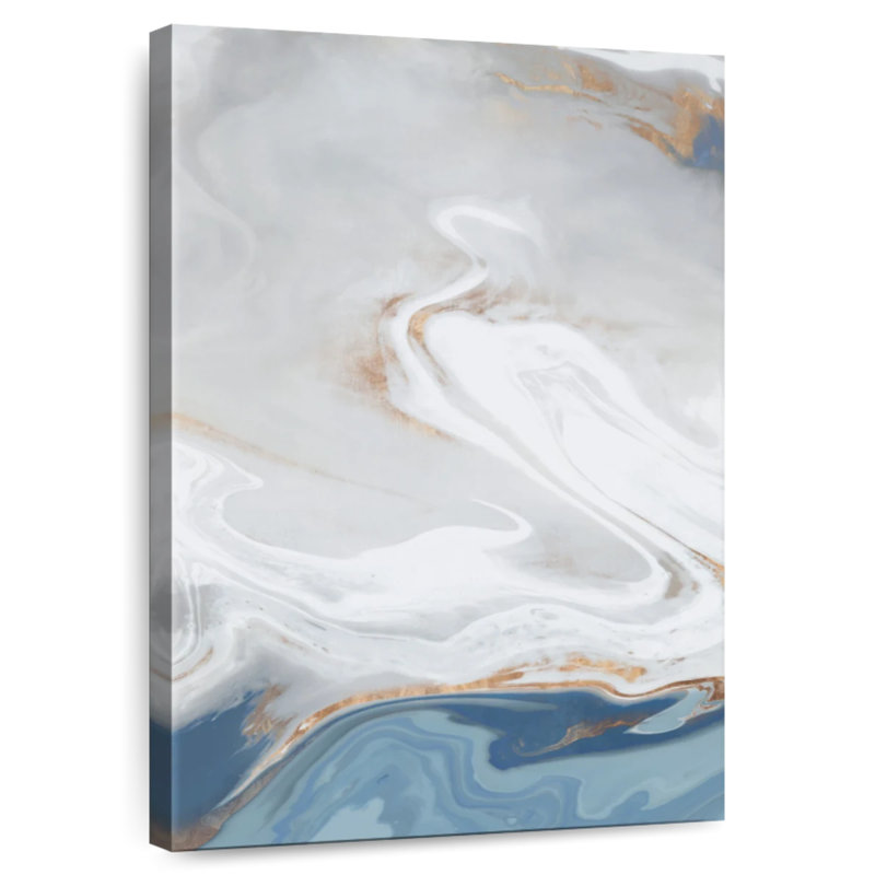 Avery Blue Velour II, 51" H x 34" W