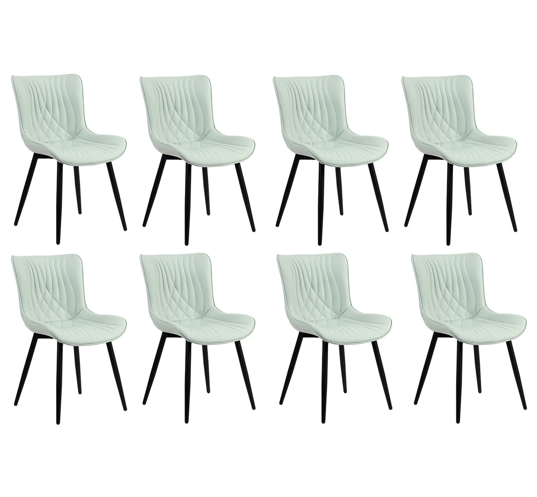 Comfortable Padded Dining Chairs with Back Easy Assembly Upholstered Side Chair, Accent Chairs for Kitchen, Dining Room