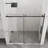 60" W X 72" H Sliding Shower Door, Frameless Sleek Glass Shower Door, 1/4" (6Mm) Thick Tempered Clear Glass With Easy-Clean Coating, Stainless Steel Hardware