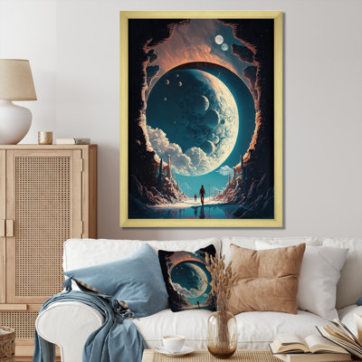 Inspiring Moon'S Outer Space View I " Inspiring Moon's Outer Space View I "