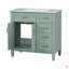 Meuble-lavabo 36 po avec lavabo en céramique, portes à fermeture douce, 4 tiroirs