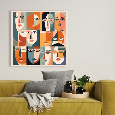 Judgmental Gaze - Illustrative Woman Canvas for Home Decor