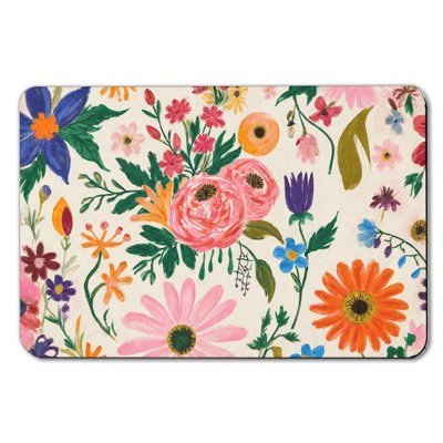 Tapis de bain Lush Bright Floral Bouquet, 36 X 24