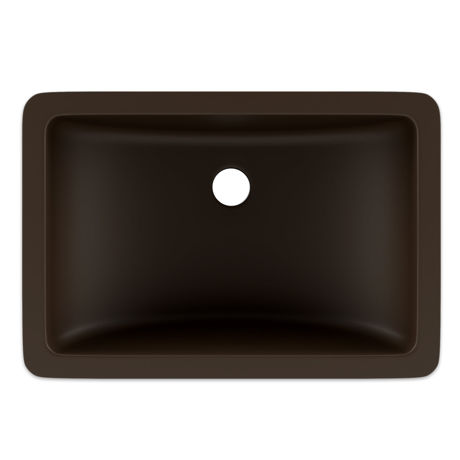Lexicon Quartz Composite Rectangle Vanity Sink, Mocha