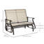 Chaise berçante d'extérieur en métal