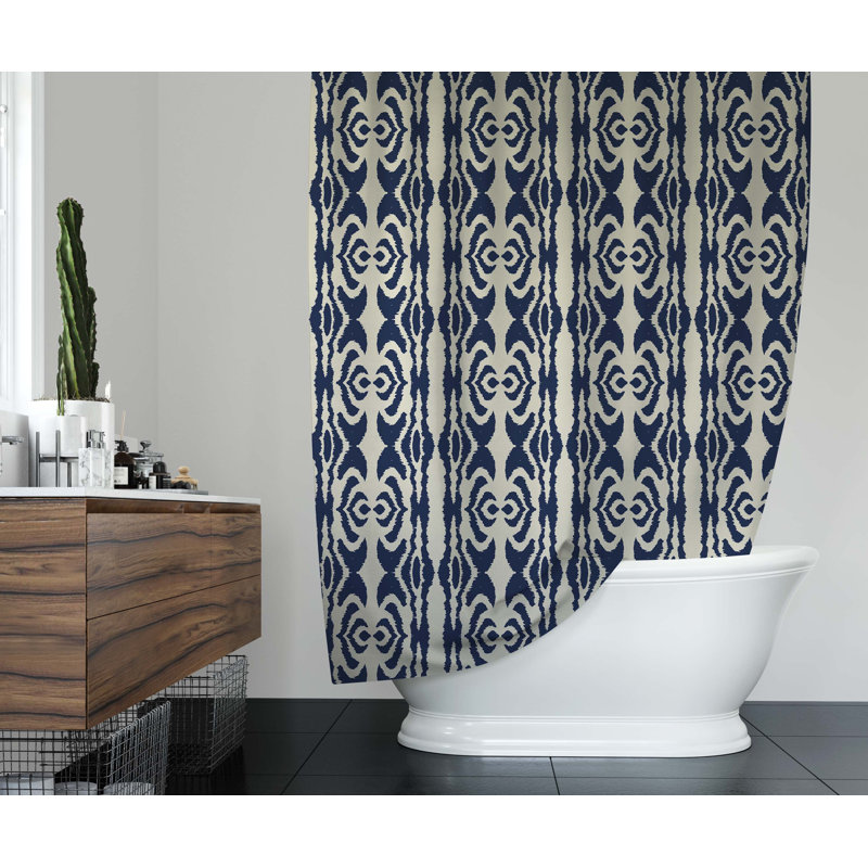Rideau de douche simple Ikat, H 90 po x l 70 po