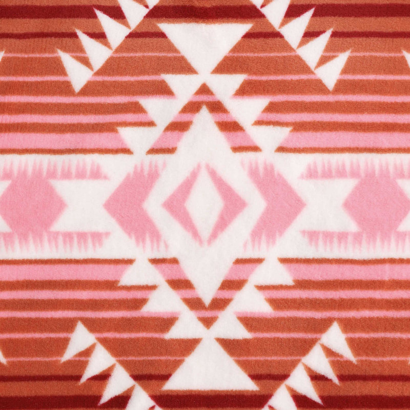 Couverture réversible Wrangler, Double/Grand, Rose géométrique