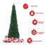 Sapin de Noël artificiel vert élancé-1504124138