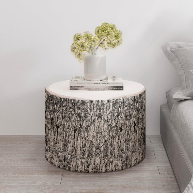 Repose-pieds avec repose-pieds Millwood Pines, Gris