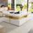 Glossy Square Storage Coffee Table With 4 Drawers-403731392-403731393