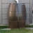 FCMP Outdoor 45 Plastic and Hose Rain Barrel