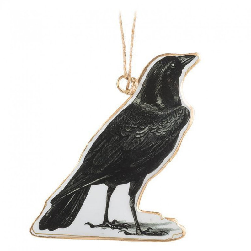 Ornement debout corbeau