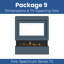 Evolution Fires Pre-Built Media Wall Package 9, finished in textured Venetian Plaster, includes Spectrum Series 72 Series 3-Sided Electric Fireplace-1849023676
