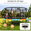 Trampoline de jardin rond avec enceinte sécuritaire Sapphome-100392445
