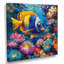 «Blue Yellow Tropical Fish Paradise I - Sea Creatures», reproduction d'art murale-1528639958-1528639953