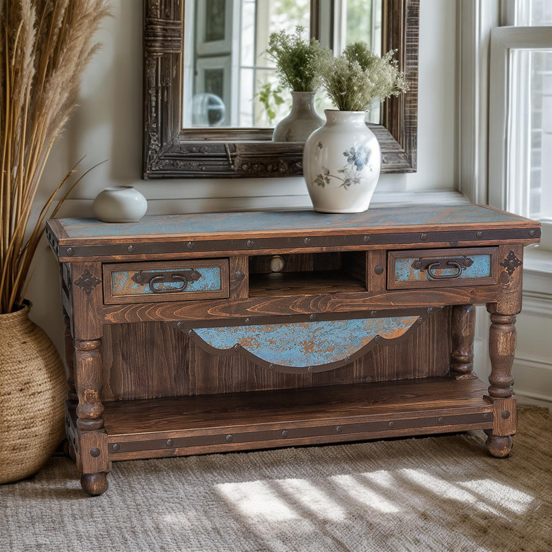 Console en cuivre Turquoise Ridge