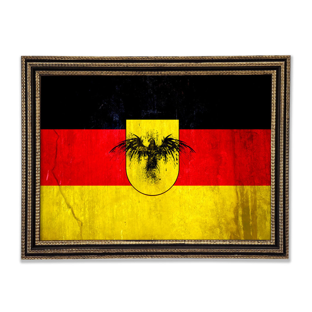 Deutsche Flagge Adler - Druck